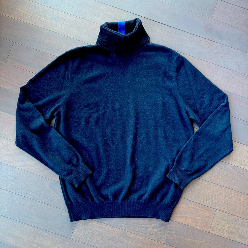 Paul Smith Turtleneck Cashmere Sweater Artist Stripe